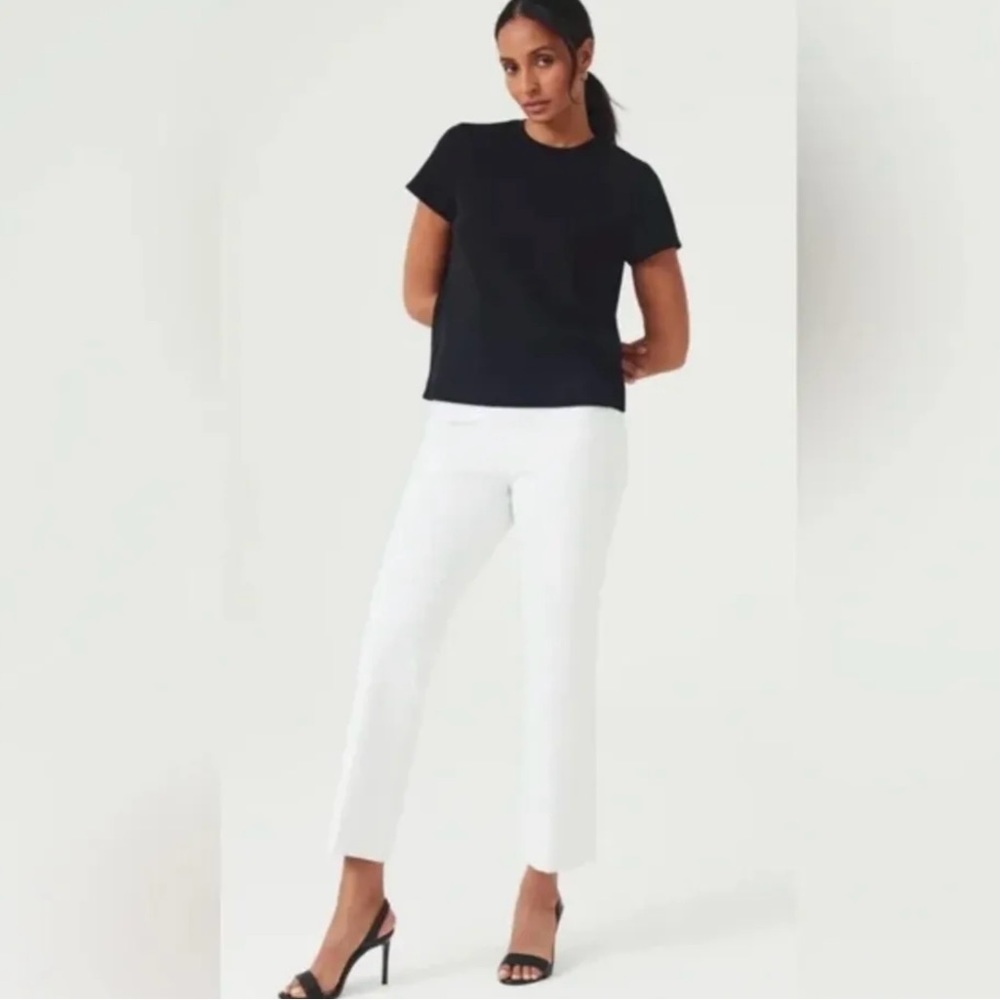 SPANX White Kick Crop Pants